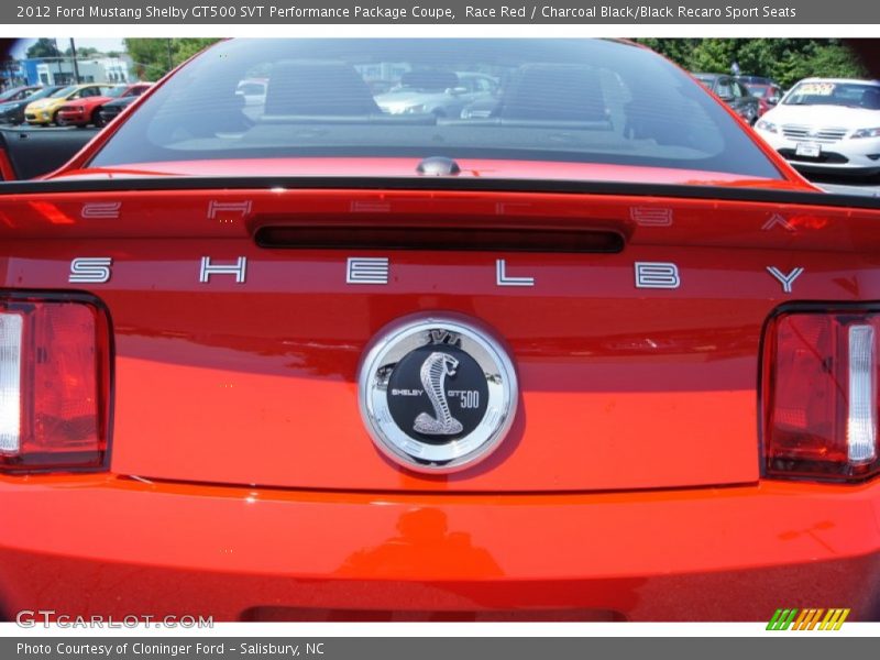  2012 Mustang Shelby GT500 SVT Performance Package Coupe Logo