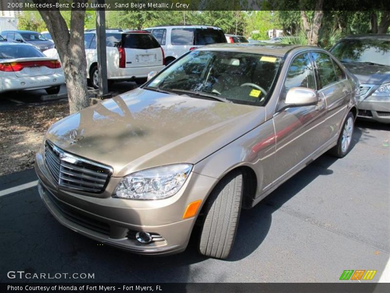 Sand Beige Metallic / Grey 2008 Mercedes-Benz C 300 Luxury