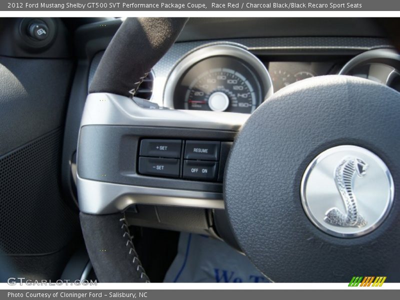 Controls of 2012 Mustang Shelby GT500 SVT Performance Package Coupe