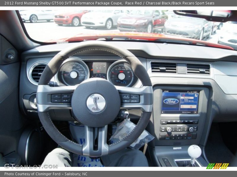 Dashboard of 2012 Mustang Shelby GT500 SVT Performance Package Coupe