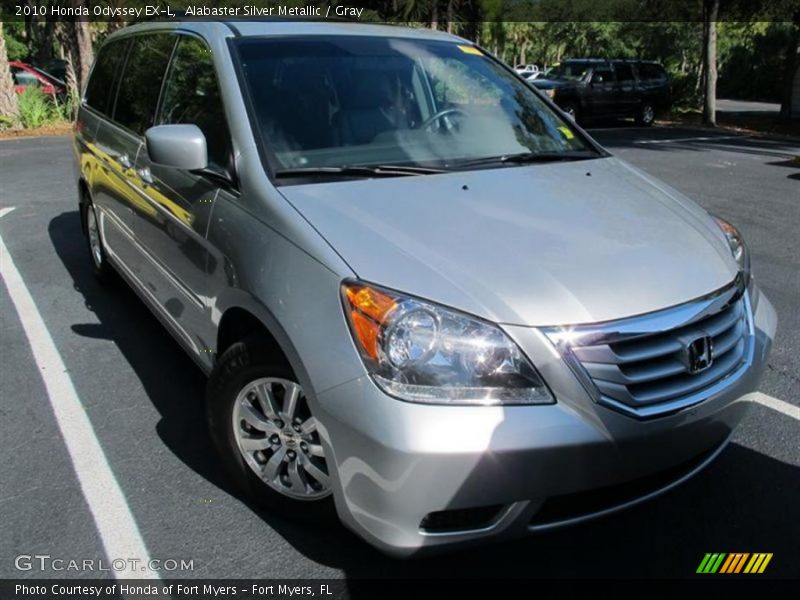 Alabaster Silver Metallic / Gray 2010 Honda Odyssey EX-L