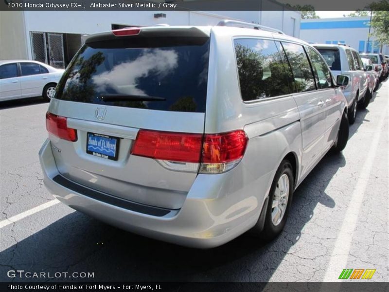 Alabaster Silver Metallic / Gray 2010 Honda Odyssey EX-L