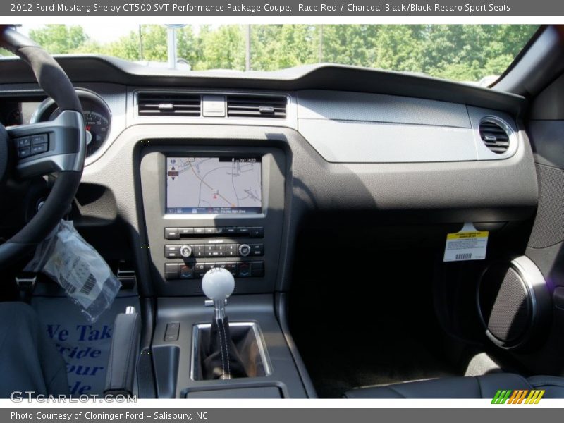 Dashboard of 2012 Mustang Shelby GT500 SVT Performance Package Coupe