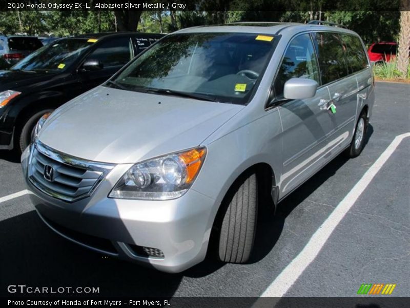 Alabaster Silver Metallic / Gray 2010 Honda Odyssey EX-L