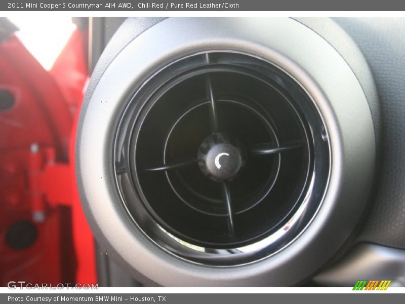 Chili Red / Pure Red Leather/Cloth 2011 Mini Cooper S Countryman All4 AWD
