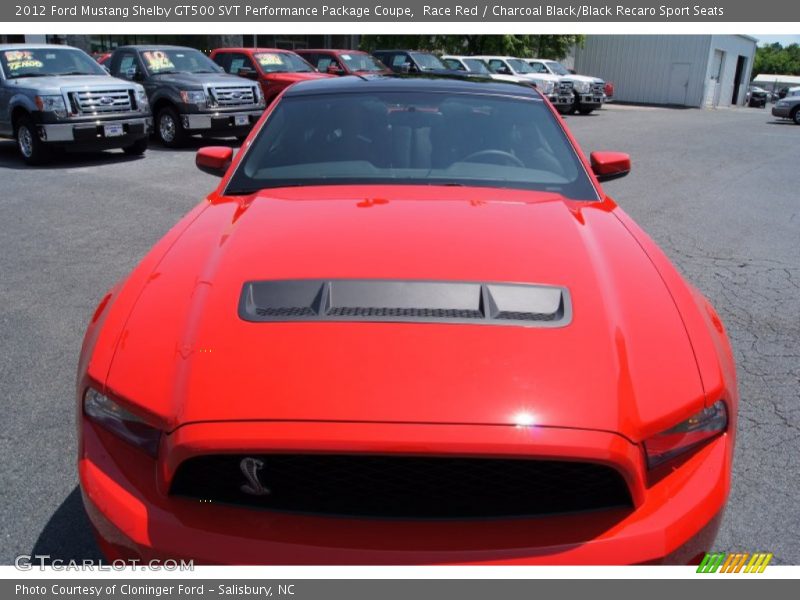 Race Red / Charcoal Black/Black Recaro Sport Seats 2012 Ford Mustang Shelby GT500 SVT Performance Package Coupe