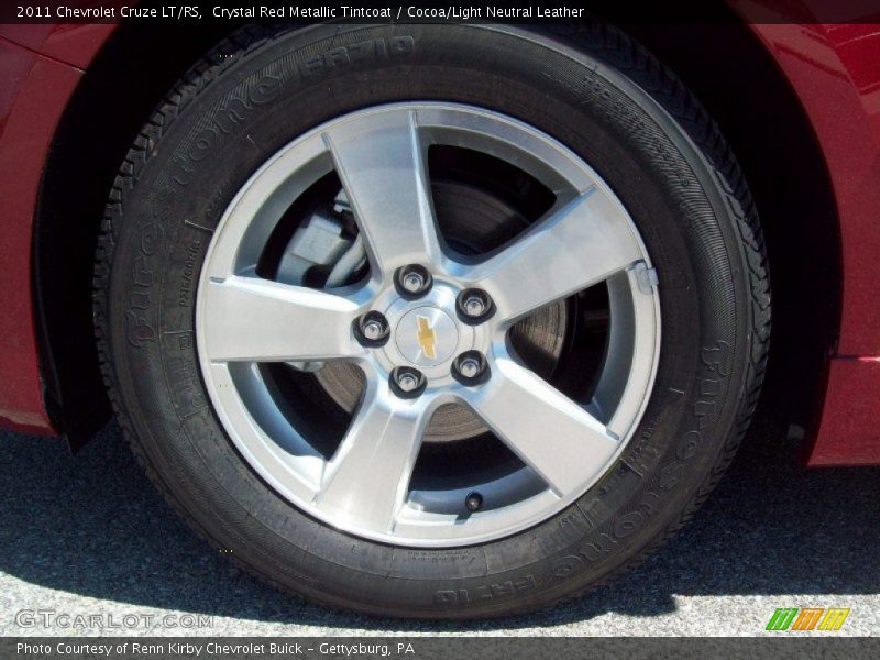 Crystal Red Metallic Tintcoat / Cocoa/Light Neutral Leather 2011 Chevrolet Cruze LT/RS