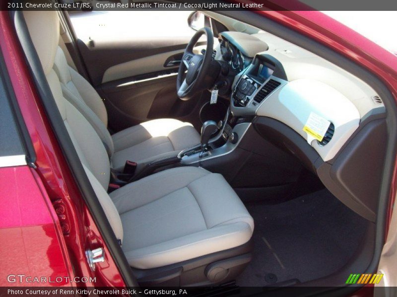 Crystal Red Metallic Tintcoat / Cocoa/Light Neutral Leather 2011 Chevrolet Cruze LT/RS