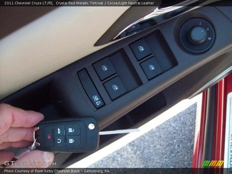 Crystal Red Metallic Tintcoat / Cocoa/Light Neutral Leather 2011 Chevrolet Cruze LT/RS