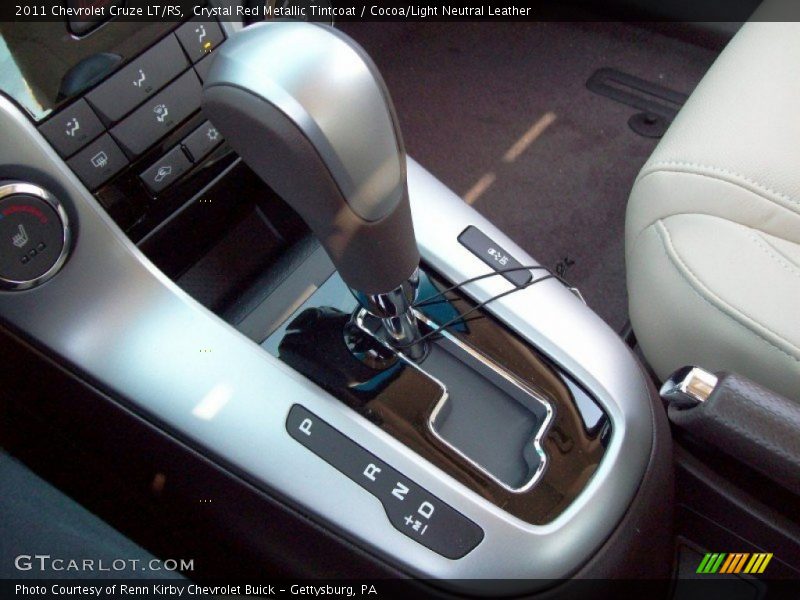 Crystal Red Metallic Tintcoat / Cocoa/Light Neutral Leather 2011 Chevrolet Cruze LT/RS