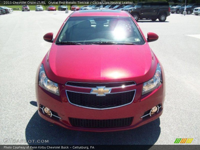 Crystal Red Metallic Tintcoat / Cocoa/Light Neutral Leather 2011 Chevrolet Cruze LT/RS