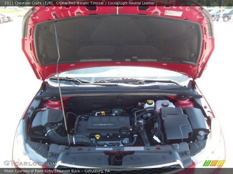 Crystal Red Metallic Tintcoat / Cocoa/Light Neutral Leather 2011 Chevrolet Cruze LT/RS