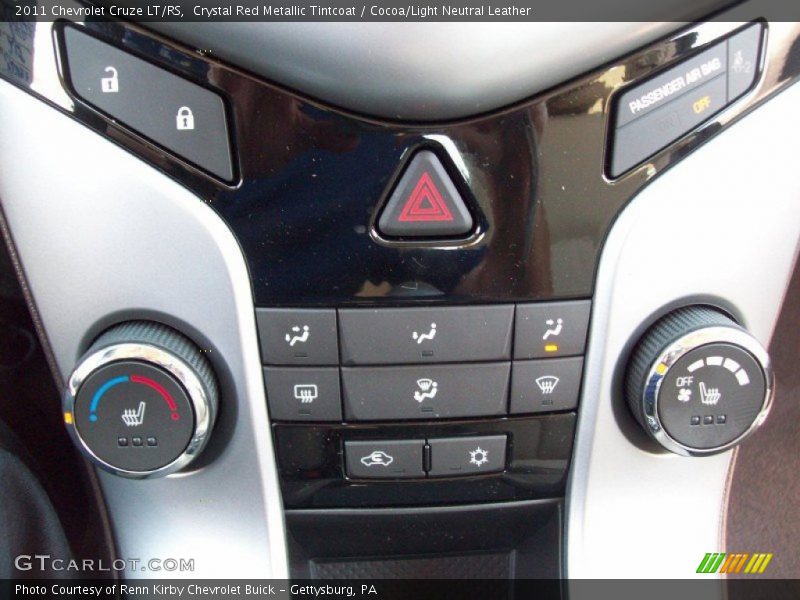 Crystal Red Metallic Tintcoat / Cocoa/Light Neutral Leather 2011 Chevrolet Cruze LT/RS