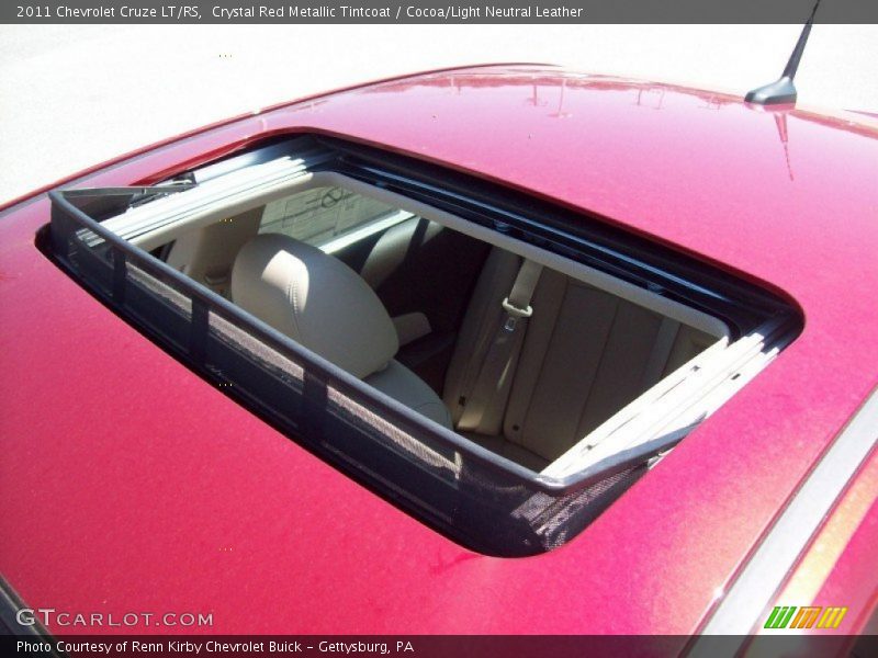 Crystal Red Metallic Tintcoat / Cocoa/Light Neutral Leather 2011 Chevrolet Cruze LT/RS