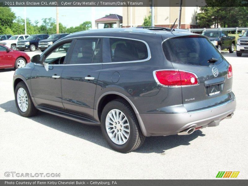 Cyber Gray Metallic / Titanium/Dark Titanium 2011 Buick Enclave CXL AWD