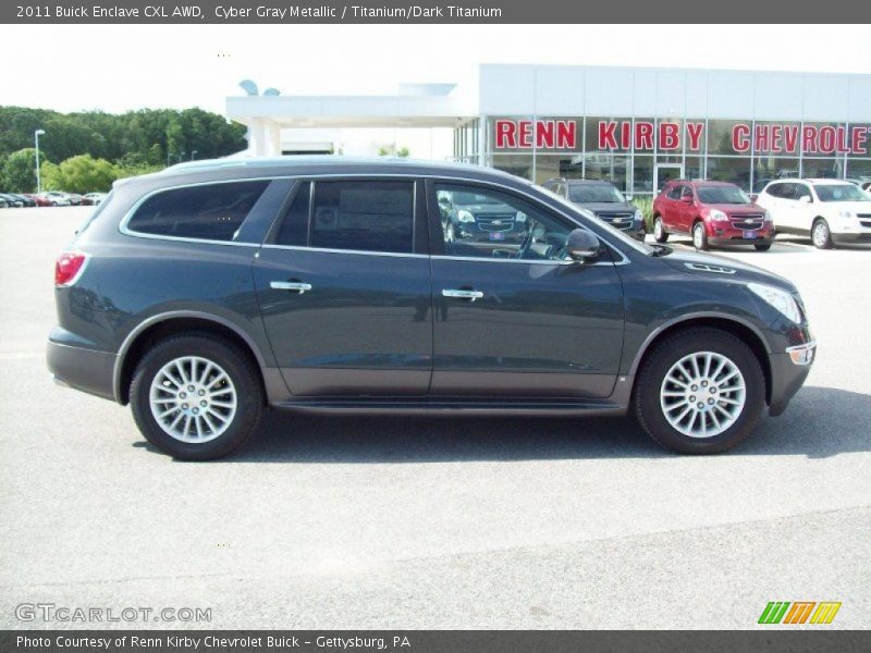 Cyber Gray Metallic / Titanium/Dark Titanium 2011 Buick Enclave CXL AWD