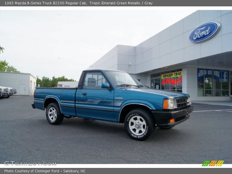 Tropic Emerald Green Metallic / Gray 1993 Mazda B-Series Truck B2200 Regular Cab