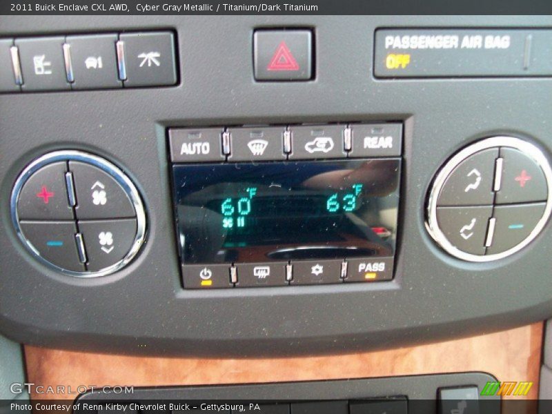 Cyber Gray Metallic / Titanium/Dark Titanium 2011 Buick Enclave CXL AWD