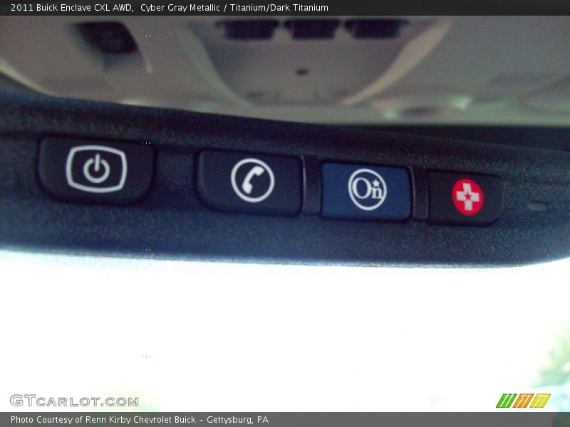 Cyber Gray Metallic / Titanium/Dark Titanium 2011 Buick Enclave CXL AWD