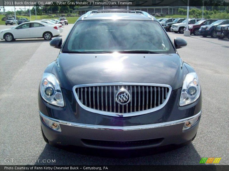 Cyber Gray Metallic / Titanium/Dark Titanium 2011 Buick Enclave CXL AWD