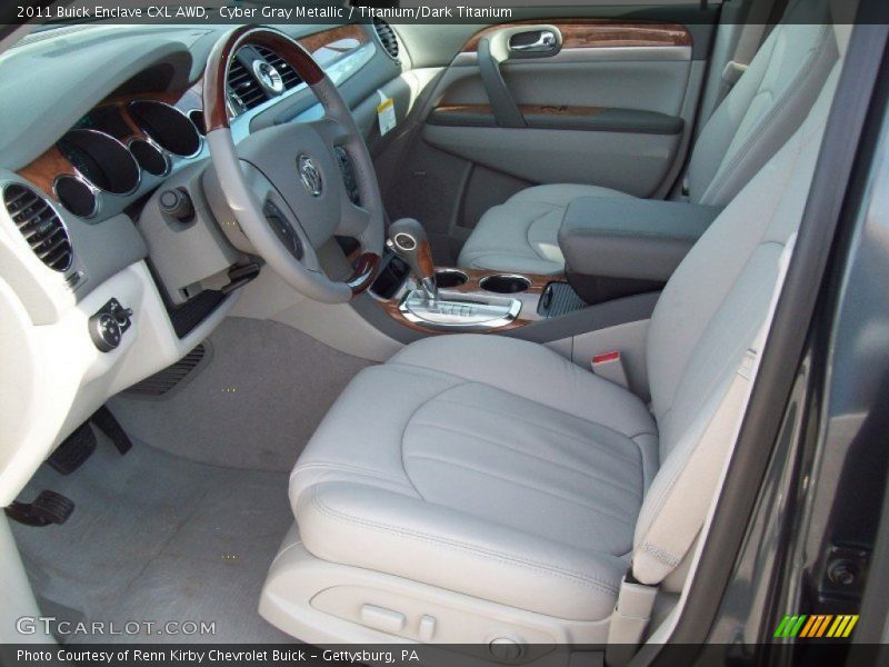 Cyber Gray Metallic / Titanium/Dark Titanium 2011 Buick Enclave CXL AWD