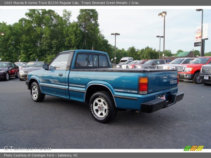 Tropic Emerald Green Metallic / Gray 1993 Mazda B-Series Truck B2200 Regular Cab