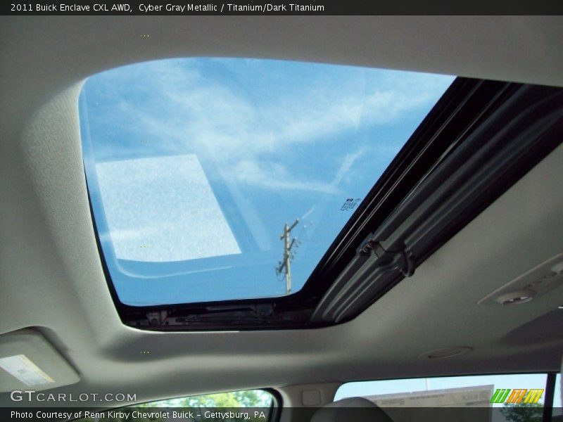 Cyber Gray Metallic / Titanium/Dark Titanium 2011 Buick Enclave CXL AWD