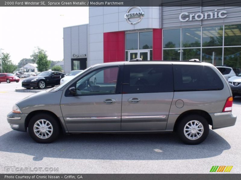 Spruce Green Metallic / Medium Parchment 2000 Ford Windstar SE