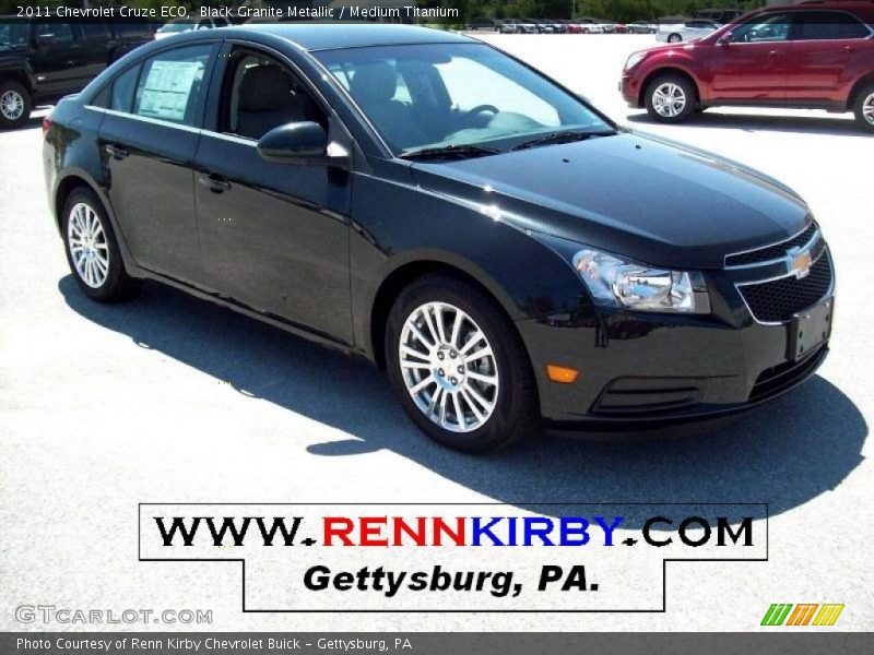 Black Granite Metallic / Medium Titanium 2011 Chevrolet Cruze ECO