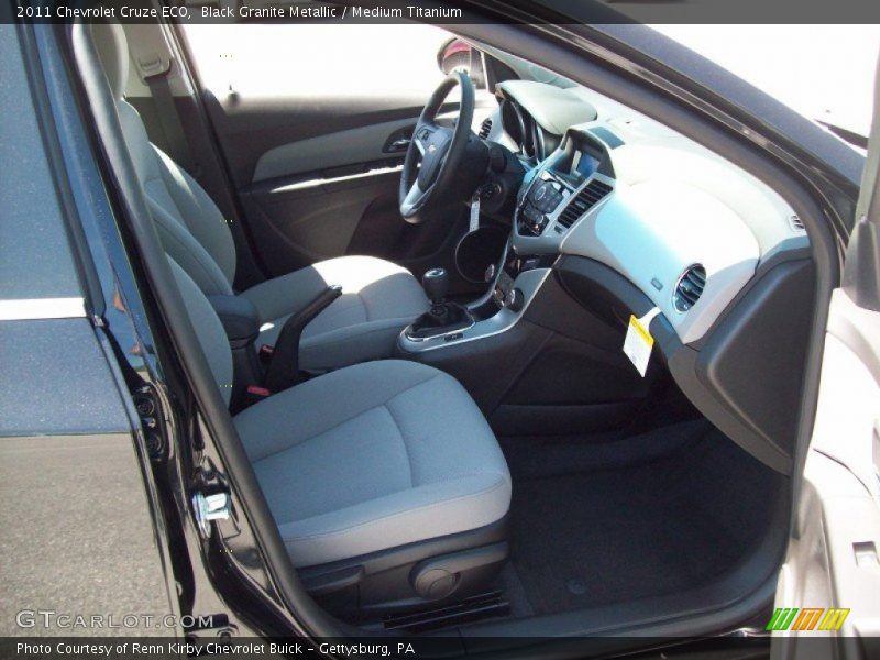 Black Granite Metallic / Medium Titanium 2011 Chevrolet Cruze ECO