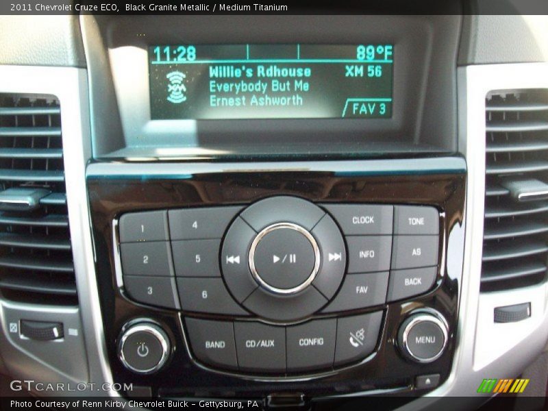 Black Granite Metallic / Medium Titanium 2011 Chevrolet Cruze ECO