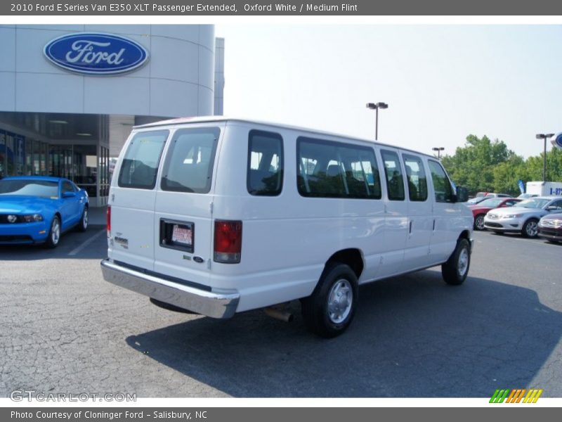 Oxford White / Medium Flint 2010 Ford E Series Van E350 XLT Passenger Extended