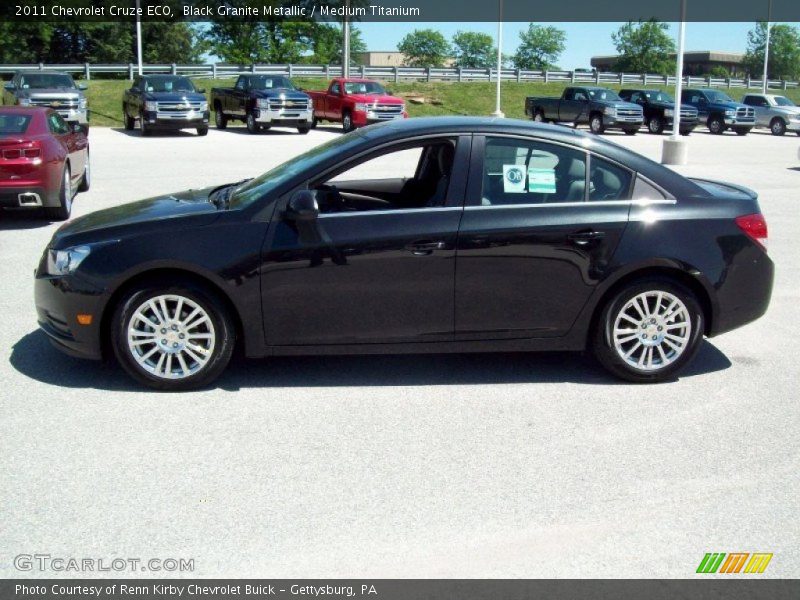 Black Granite Metallic / Medium Titanium 2011 Chevrolet Cruze ECO