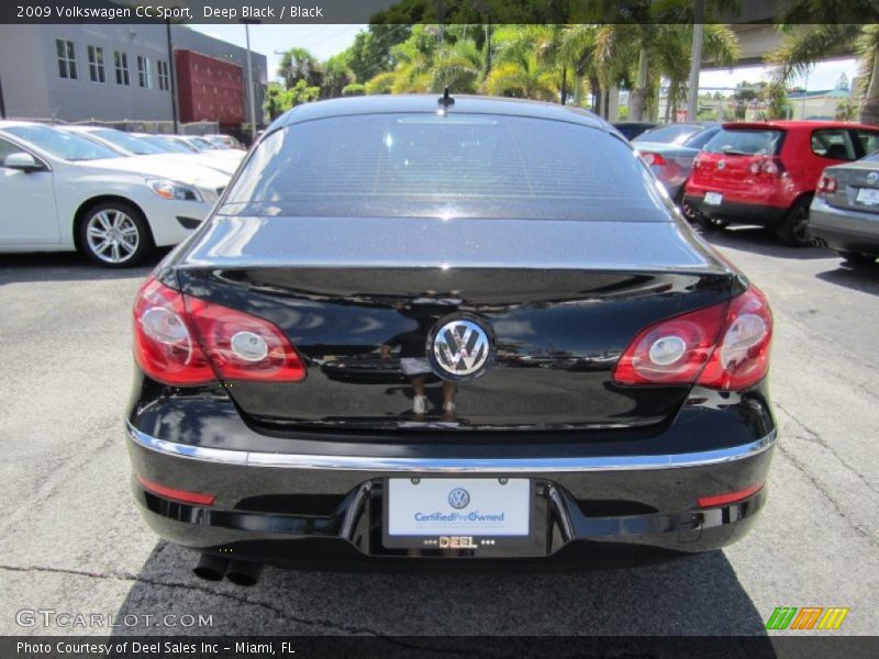 Deep Black / Black 2009 Volkswagen CC Sport
