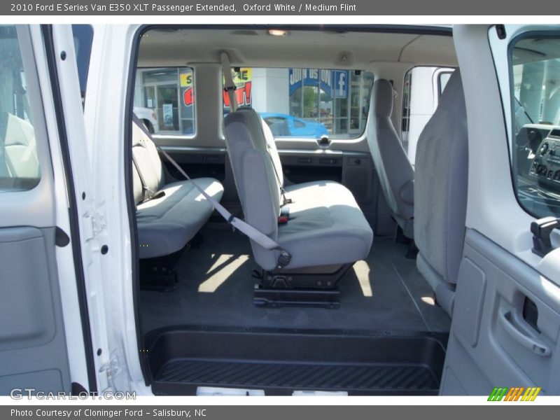 Oxford White / Medium Flint 2010 Ford E Series Van E350 XLT Passenger Extended