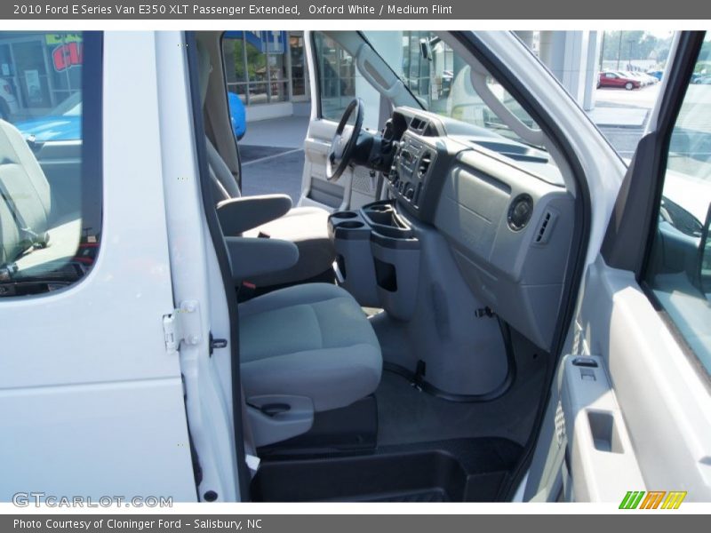 Oxford White / Medium Flint 2010 Ford E Series Van E350 XLT Passenger Extended