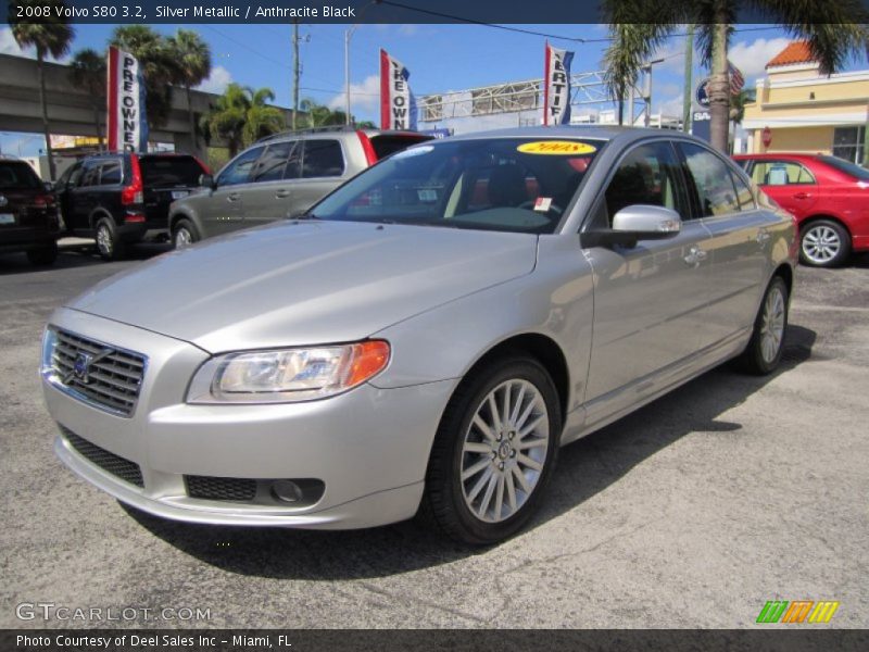 Silver Metallic / Anthracite Black 2008 Volvo S80 3.2