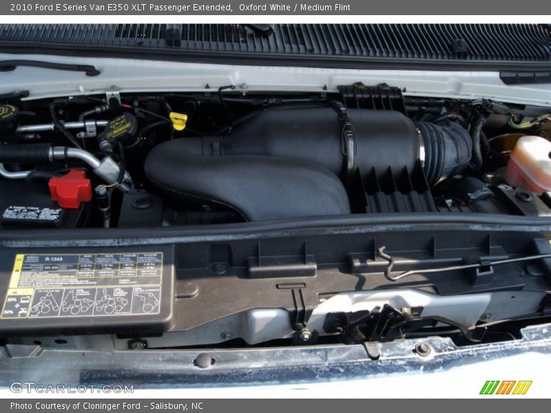 Oxford White / Medium Flint 2010 Ford E Series Van E350 XLT Passenger Extended
