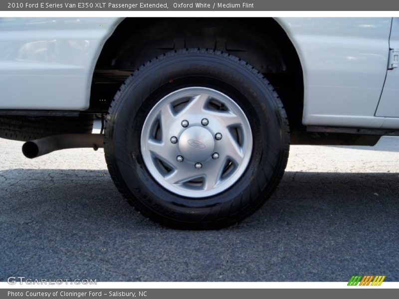 Oxford White / Medium Flint 2010 Ford E Series Van E350 XLT Passenger Extended