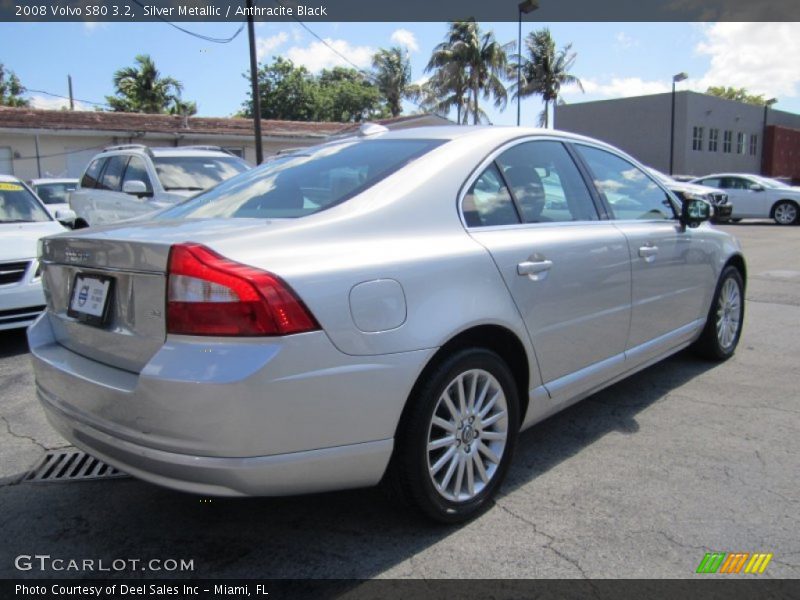 Silver Metallic / Anthracite Black 2008 Volvo S80 3.2