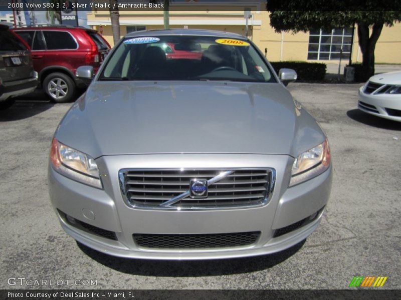 Silver Metallic / Anthracite Black 2008 Volvo S80 3.2