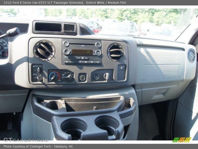 Oxford White / Medium Flint 2010 Ford E Series Van E350 XLT Passenger Extended