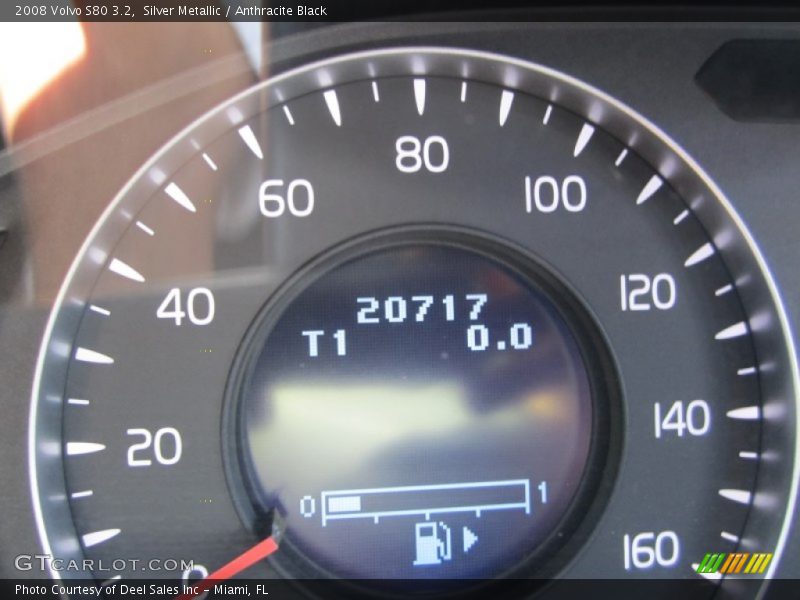 Silver Metallic / Anthracite Black 2008 Volvo S80 3.2