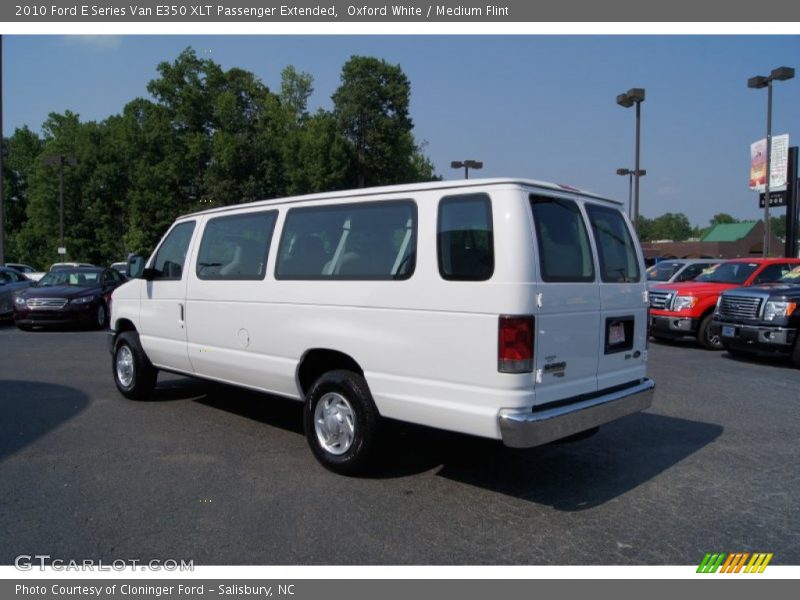 Oxford White / Medium Flint 2010 Ford E Series Van E350 XLT Passenger Extended
