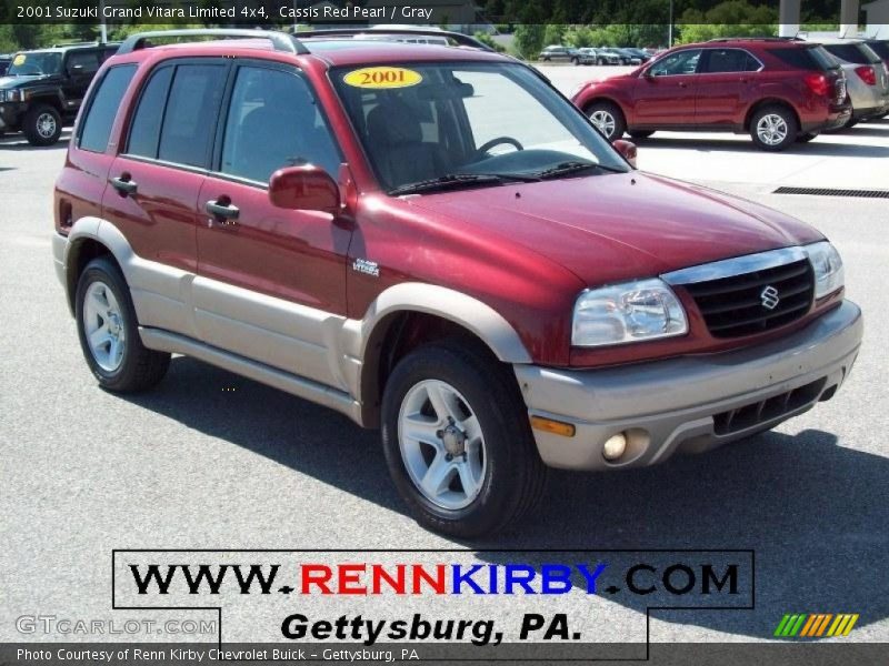 Cassis Red Pearl / Gray 2001 Suzuki Grand Vitara Limited 4x4