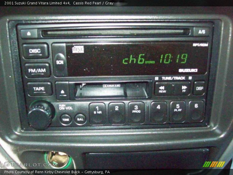 Cassis Red Pearl / Gray 2001 Suzuki Grand Vitara Limited 4x4