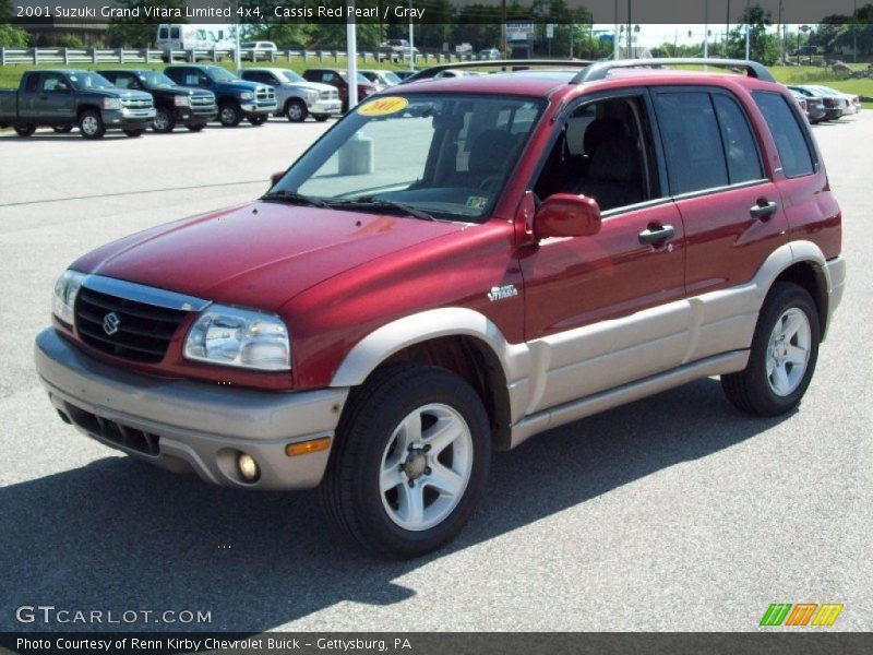 Cassis Red Pearl / Gray 2001 Suzuki Grand Vitara Limited 4x4