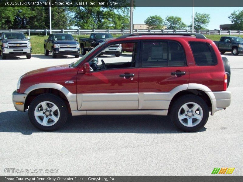 Cassis Red Pearl / Gray 2001 Suzuki Grand Vitara Limited 4x4