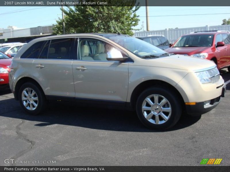 Dune Pearl Metallic / Medium Camel 2007 Lincoln MKX AWD