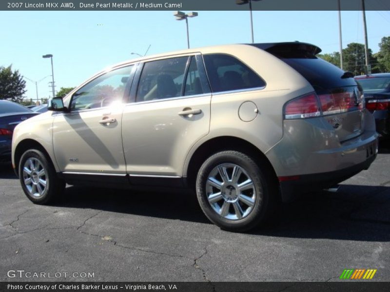 Dune Pearl Metallic / Medium Camel 2007 Lincoln MKX AWD